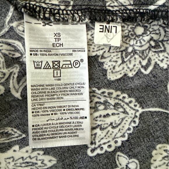 Womens Floral Puff Long Sleeve Waisted Mini Length Dress XS Swing Round Neck - Picture 4 of 10